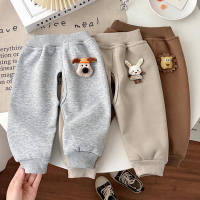 Dětské a batolecí sametové termoprádlo s otevřeným rozkrokem na podzim/zimu