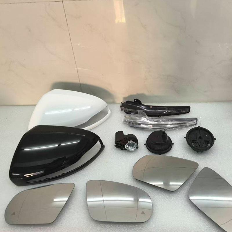 For Mercedes Benz C GLC S E Class W205 X253 W222 W213 W238 Car Rear Mirror Glass Cover Frame Turn Signal Light Caps Shell LHD