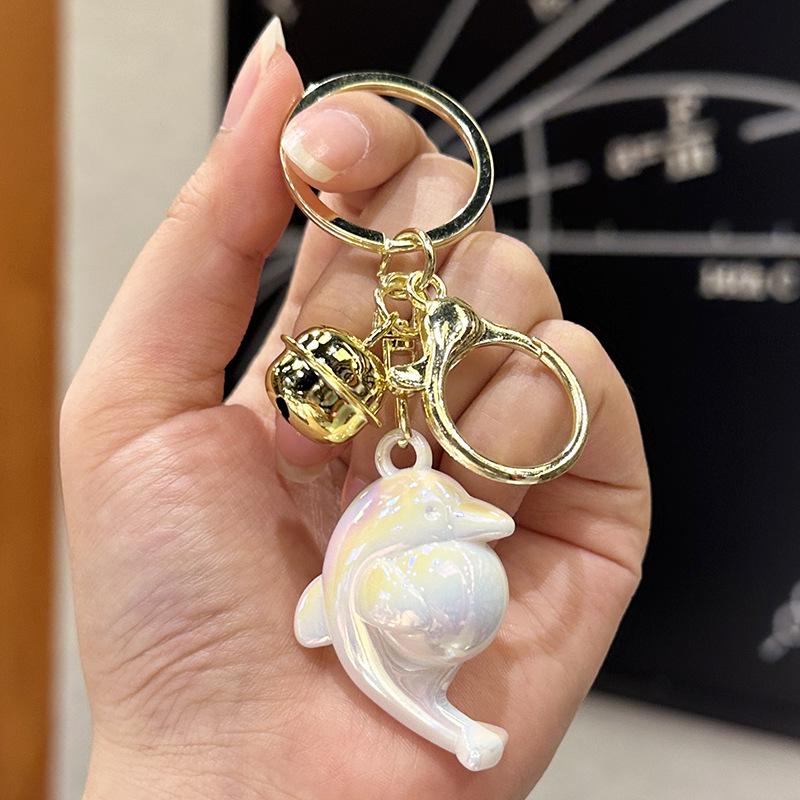 Colorful Acrylic Seashell Keychain Pendant - Cute and Exquisite for Girls' Bags & Car Pendants