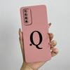 For Huawei Y7a Case Huawei P Smart 2021 Phone Case PPA-LX1 Luxury Letters Square ShockProof Soft TPU Silicone Back Cover Fundas