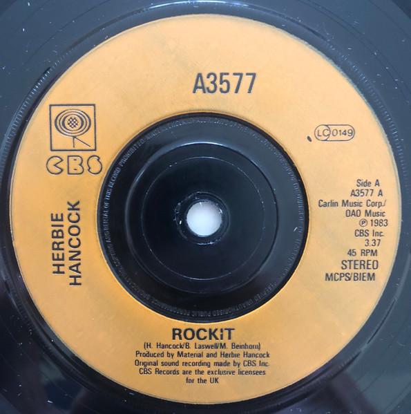 

7inch Record HERBIE HANCOCK - Rockit b/w Rough A3577 CBS 1983 UK Jazz Used