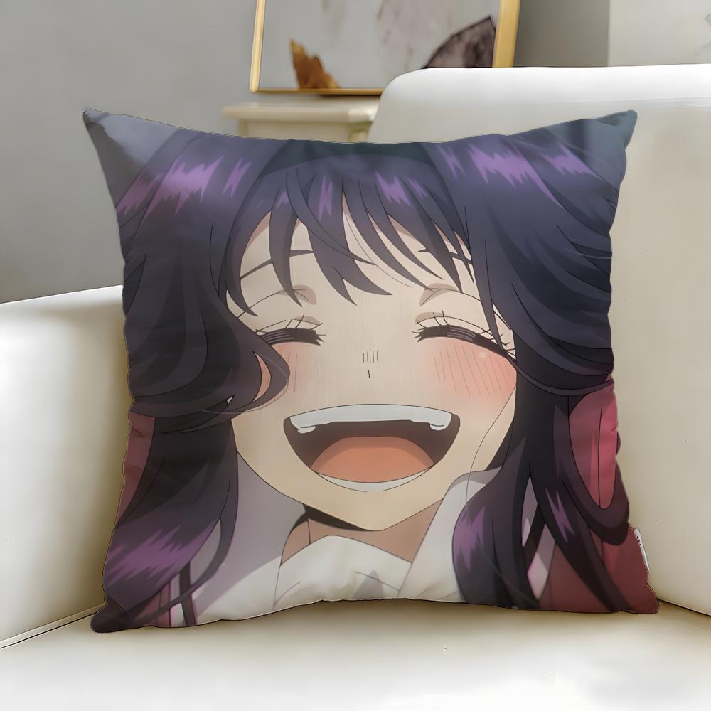 popular anime character Kaoruko Waguri Cushion Cover Soft & Easy-Wash Pillow Case – Versatile for Couch, Bed, Travel and Office