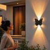 Outdoor Wall Light Butterfly Design, Modern Wall Washer for Stairs Hallway Courtyard Balcony