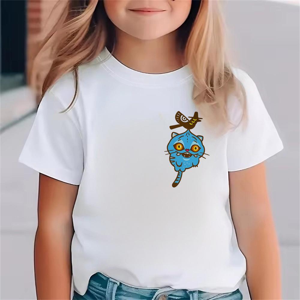Kids' T-shirt K-Pop 'Demon Slayer' Print 2025 Movie Crew Neck Girls' Cartoon Short Sleeve Summer Baby Fashion Casual Top