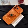 Coole Orange 3D Böse Augen Handyhülle Für iPhone 17 Air 16 15 14 13 12 11 17 Pro Max Matt Stoßfest Weiche TPU Hülle