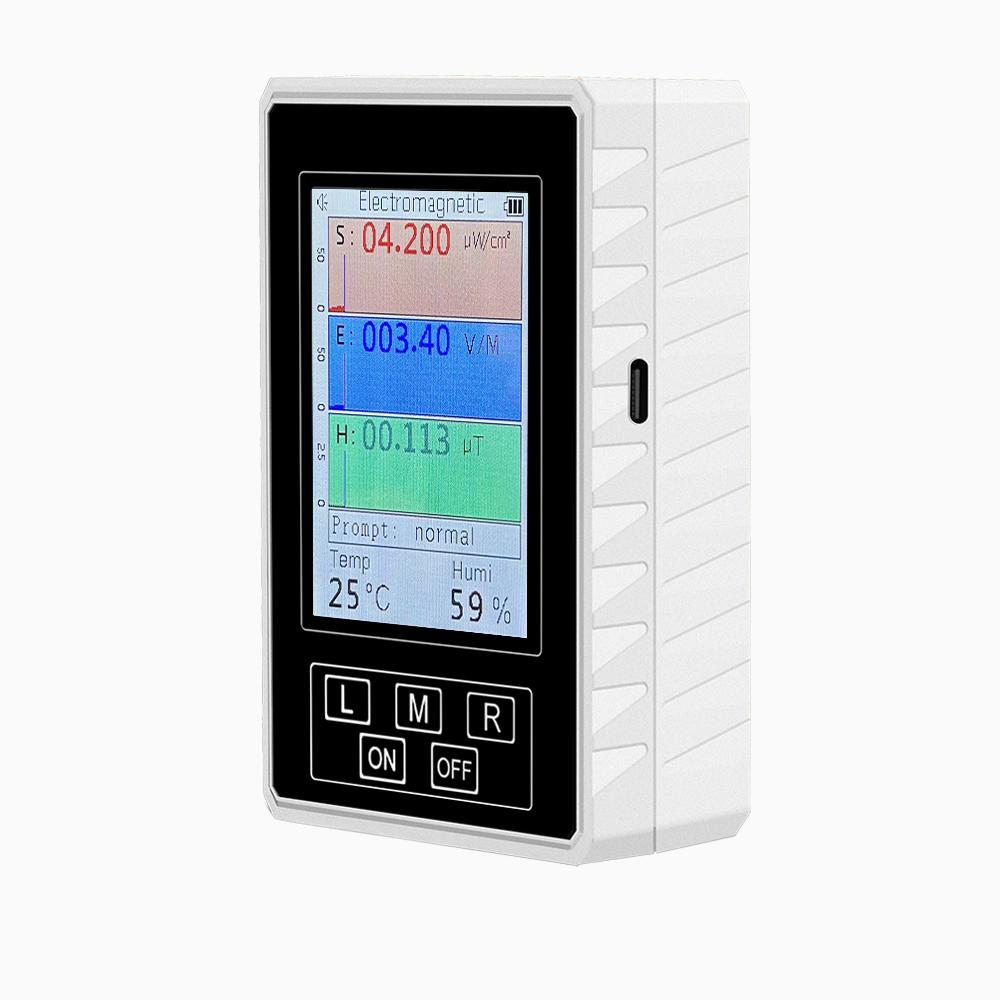 BR-9A-XR-2-PRO Handheld Electromagnetic Field Radiation Detector Tester Portable Radiation Dosimeter Monitor Tester EMF Meter