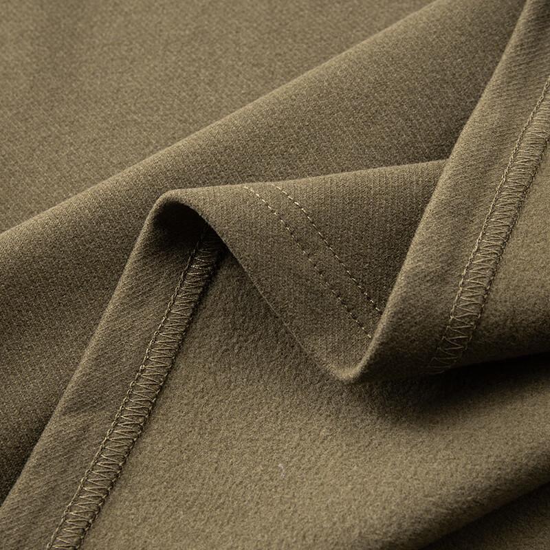 Dibenze Men's Plus Size Autumn Stretch De Velvet Short Sleeve T-Shirt