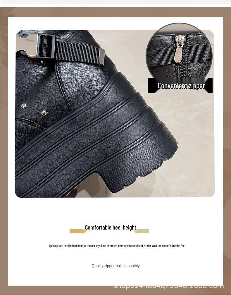 2025 Punk Style Platform Martin Boots - Hot Girl Ankle Boots with Functional Flair