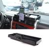For Toyota FJ Cruiser 2007-2026 ABS Black Car Dashboard Mobile Phone Holder Storage Box Container Holder Tray Car Accessories