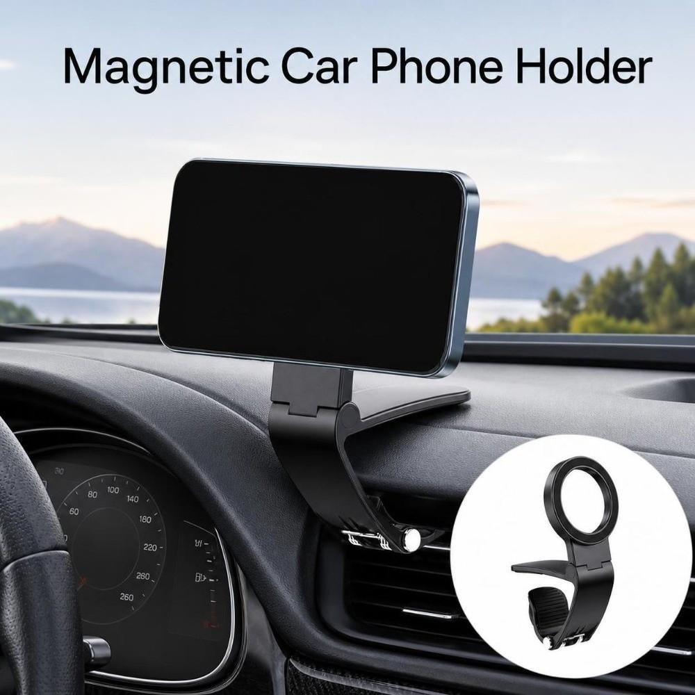Foldable Magnetic Car Phone Holder Anti-Shake Smartphones Support Holder Car Accessory