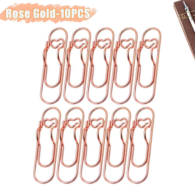 

Multi-functional Metal Paper Clips with Pen Holder Binder Clips School Office Learning Supplies Stationery Love Paper Clip