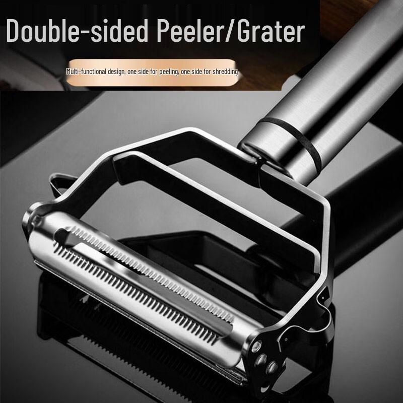 Zhi Shi Multi-functional Stainless Steel Double-Sided Peeler