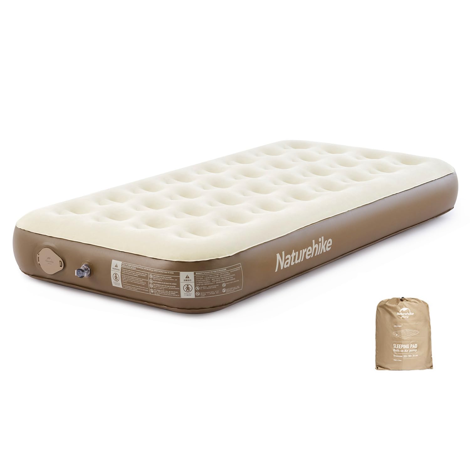 

Naturehike Official Air Electric Electric For Extra Disaster Speed High Comfortable Sleep Mat, Встроенный насос, Кровать, Кемпинг, 1/2/3 человека, Гости,