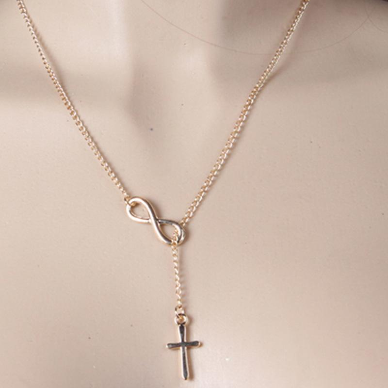 Europe, America, Simple Double-layer Stacked Back Chain Love Necklace Female, Harajuku Hip-hop Peach Heart Necklace