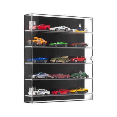 MFDXWCV Mini Car Storage Acrylic Display UV Magnetic Front Wall 5 Tiers Case, Case, Protection, Door, Mountable,