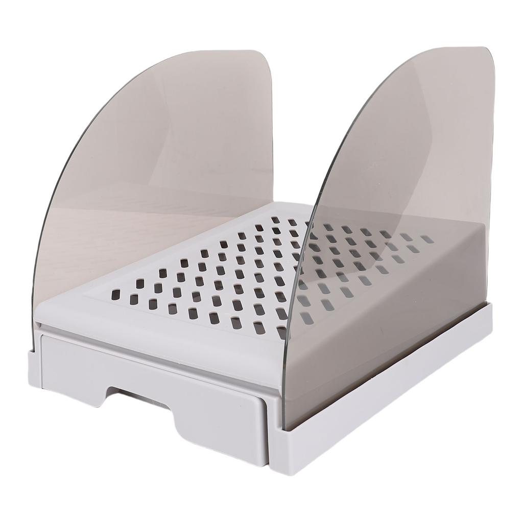 Cat Litter Ramp with Drawer Baffles   Height Elevated Litter Box Step Stool Anti Tracking Easy To Clean