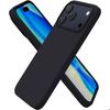 Silicone Case - BOOLING - for iPhone 17 Pro Max - Flexible Slim Scratch-Resistant Non-Slip Black