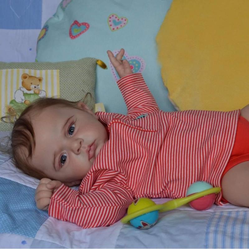 Schattige Realistische Reborn Baby Poppen Cameron Cosplay Jongen 24'' 60 cm Stoffen Lichaam Pasgeboren Pop Handgemaakt 3D Geschilderde Huid Rebirth Poppen voor Kinderen Speelkameraadje Speelgoed