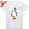 Mens Funny T-Shirt Rude Seagull Design Regular Fit Cotton Tee Women Men Print Cartoon Graphic Cotton T Shirts Breathable Workout