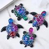 3D Sea Turtle Keychain Silicone Mold DIY Ocean Theme Animal Ornaments Tortoise Turtle Craft Making UV Epoxy Resin Jewelry Molds