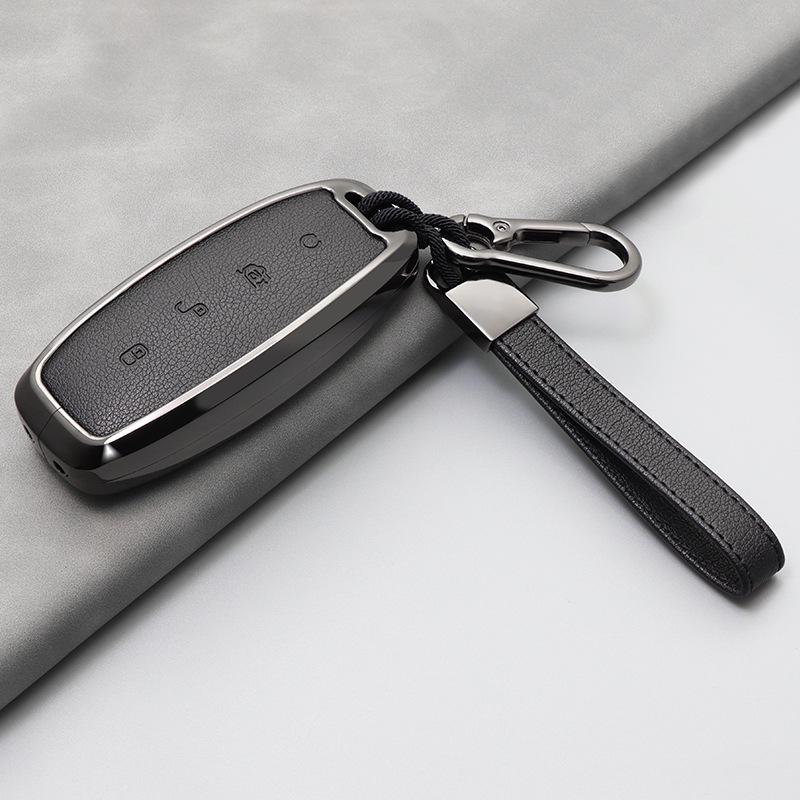 BYD D9 & N7/N8 Men's High-End Key Case with Keychain - Simple Car Accessory