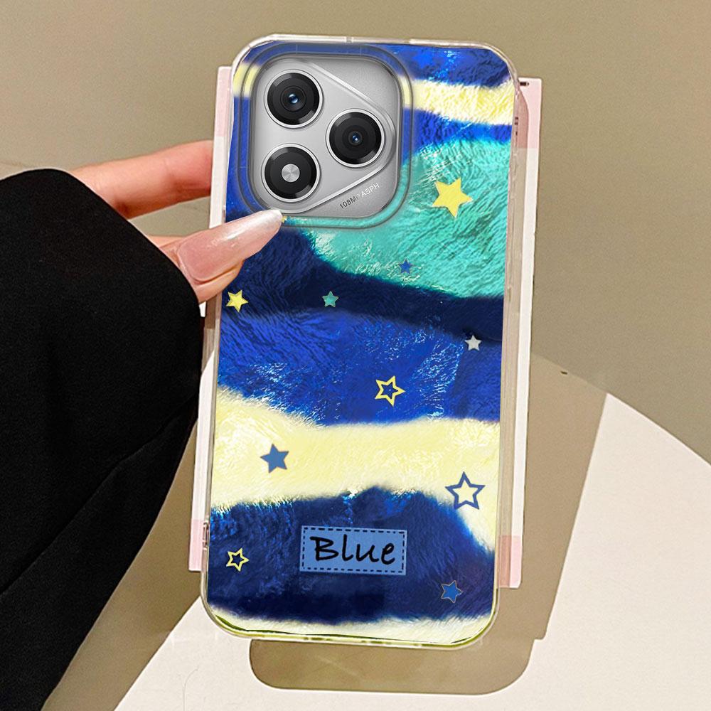 

Ретро Синий Градиент Звезда Женский Чехол для Телефона для Honor 400 200 90 Smart Pro Magic7 6 5 70 Lite X9a X9c X8b X8a X8c X7c Чехол Honor Magic5 Lite белый