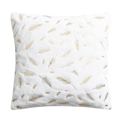 Decorative Pillowcase, Feathers, White
