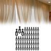 High-Quality Plastic Hooks For Gazebo Curtains - 50 Invisible Track Outdoor Gazebo Curtain Plastic Hanging Hook
