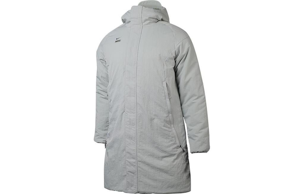 Nike Parka Coats Men's Gray Hooded Moderate