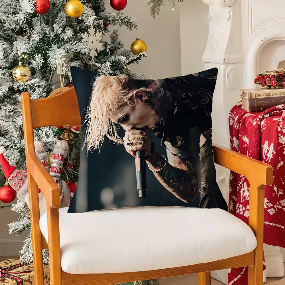 Music Band M-Motionless In White Pillow Case Silky Elegant Comfort Sofa Bed Invisible Zipper
