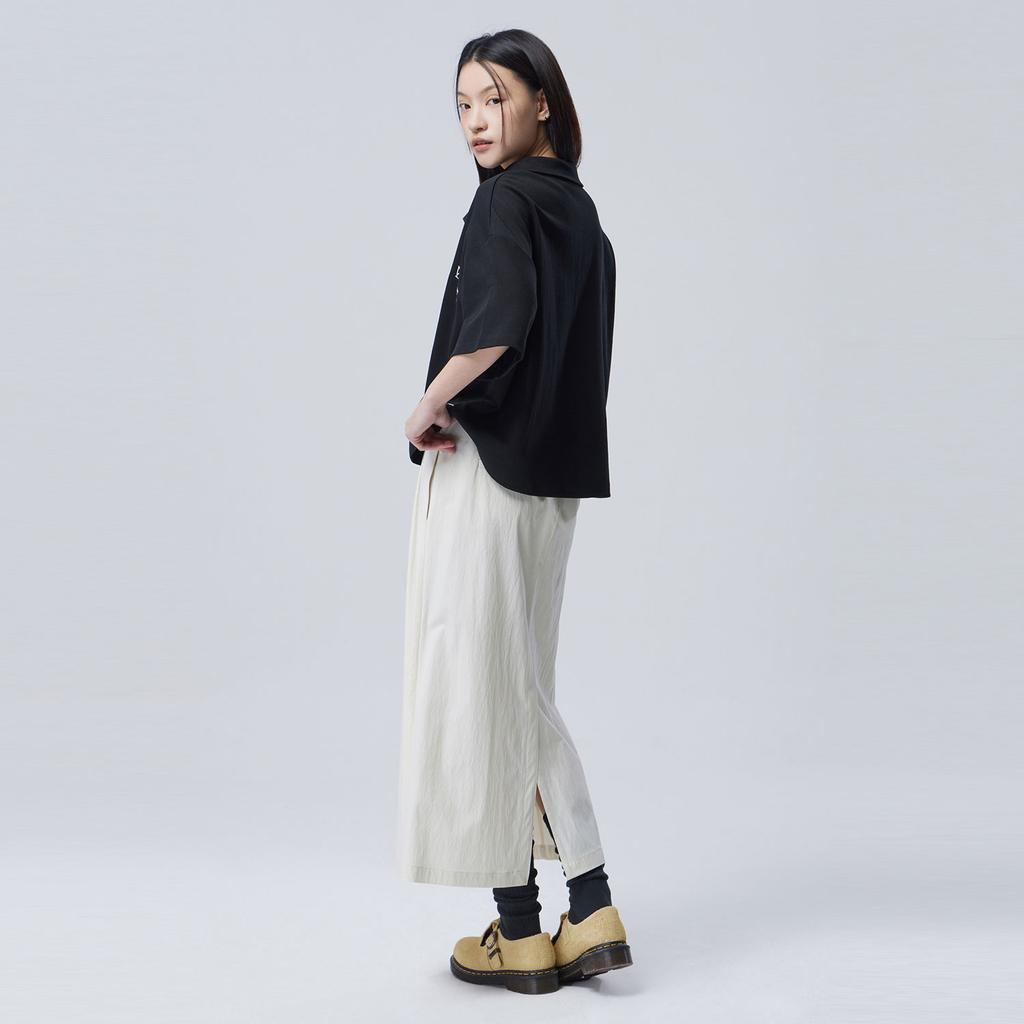 Benetong Pintuck Wrap Layered Skirt_Bask03611Bg