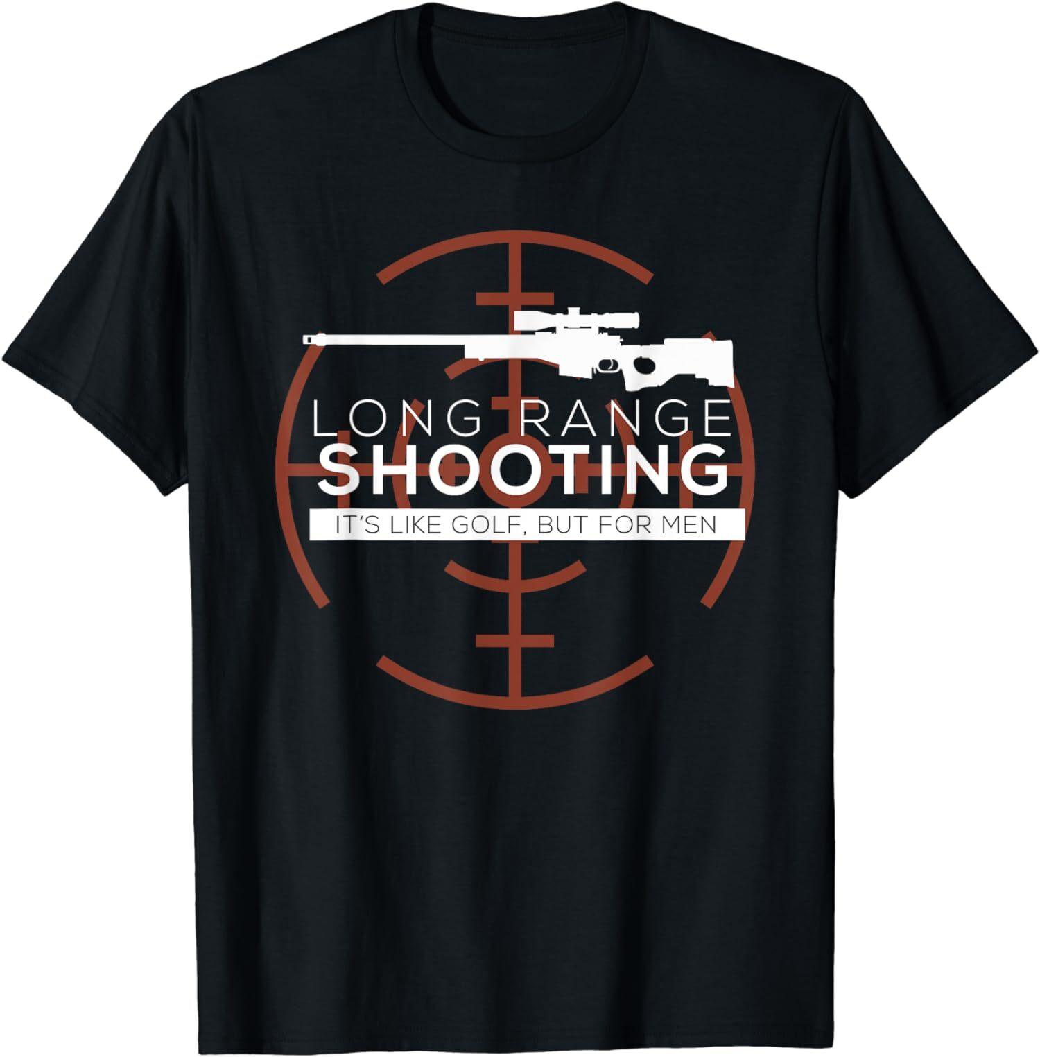 New Limited Long Range Shooting Vintage Marksman Shooter Gun Enthusiast T-Shirt Mens Womens Tees Top Tops Tee 3XL