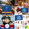 Fisherman's Delight Advents Calendar 2024 Fishing Enthusiast Advents Calendar 24Pcs Lures for a Christmas Countdowns