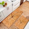 Rustic Wood Grain Area Rug, Soft Non-Slip Machine Washable Floor Mat for Game Room Laundry Room Kitchen Home Decor