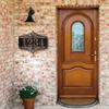 Customizable Iron Address Sign Modern House Number Plate Wall Mounted Personalized Front Door Housewarming