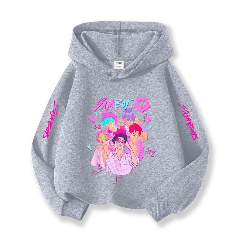 Americká dětská K-popová mikina tenká a pohodlná. Oblékni to a staneš se z tebe pohledný chlap jako princátko