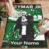 Poster Neymar Energy Tappetino Personalizzato con Nome per Corridoio, Stanze dei Giochi, Dormitorio, Sala Giochi, Tappeto Antiscivolo, Decorazione per Uffici, Regalo per Festival