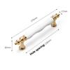 Modern Ceramic Cabinet Door Handles Light Luxury Minimalist Wardrobe Door Handle Ceramic Material Gold Silver Drawer Handle