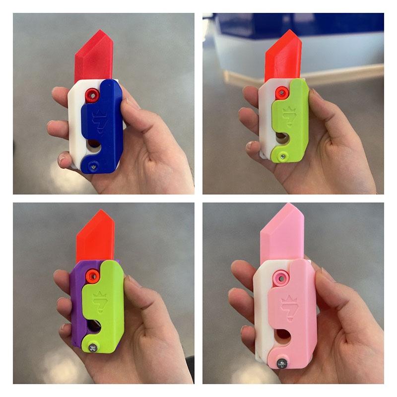 Authentic 3d Printed Gravity Carrot Knife For Couples Silicone Material