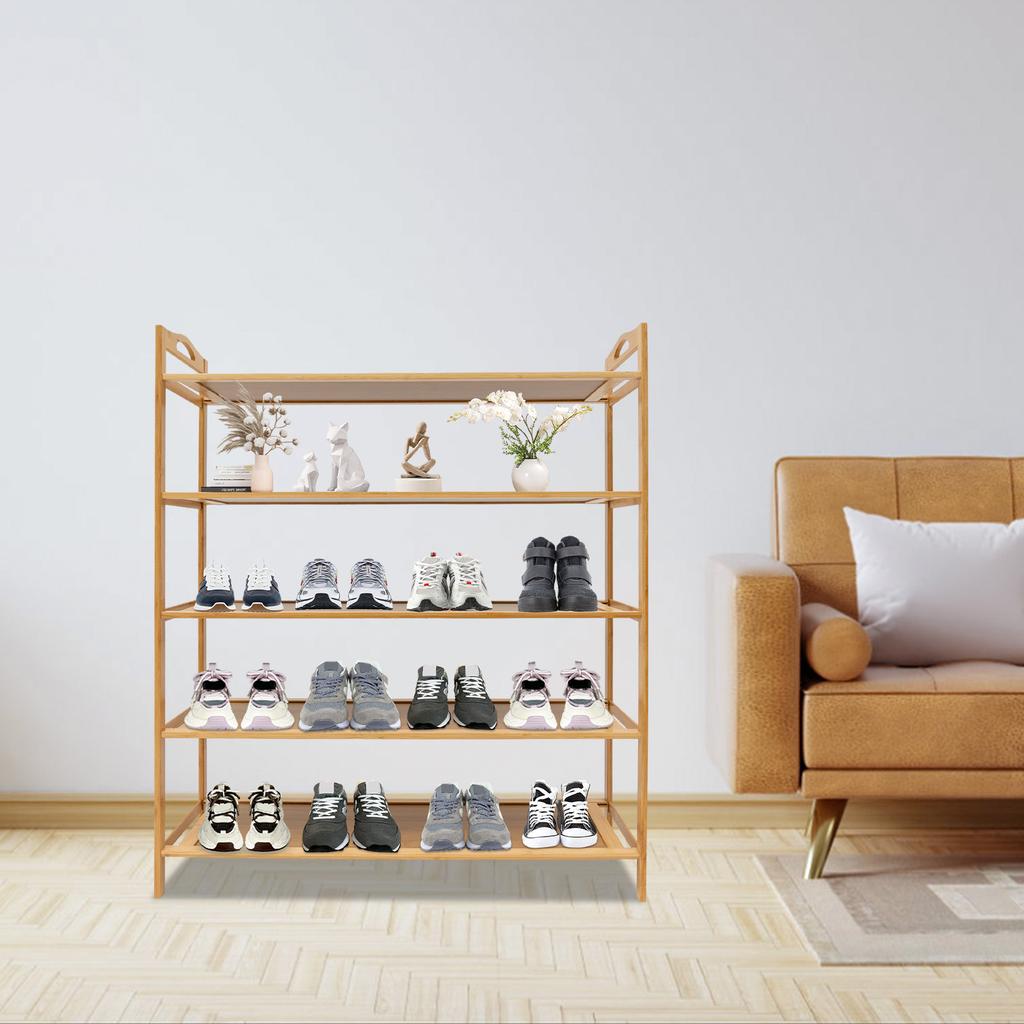 Bymaocar 5-tier Modern Shoe Storage Rack Free Standing Large Capacity Shoes Shelf Organizer For Storing Shoes, Trainers, Sandals