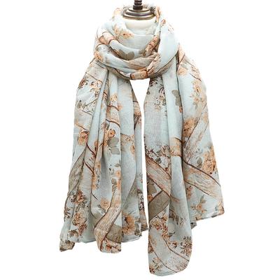 Printed Cotton Linen Scarf Balinese Scarf