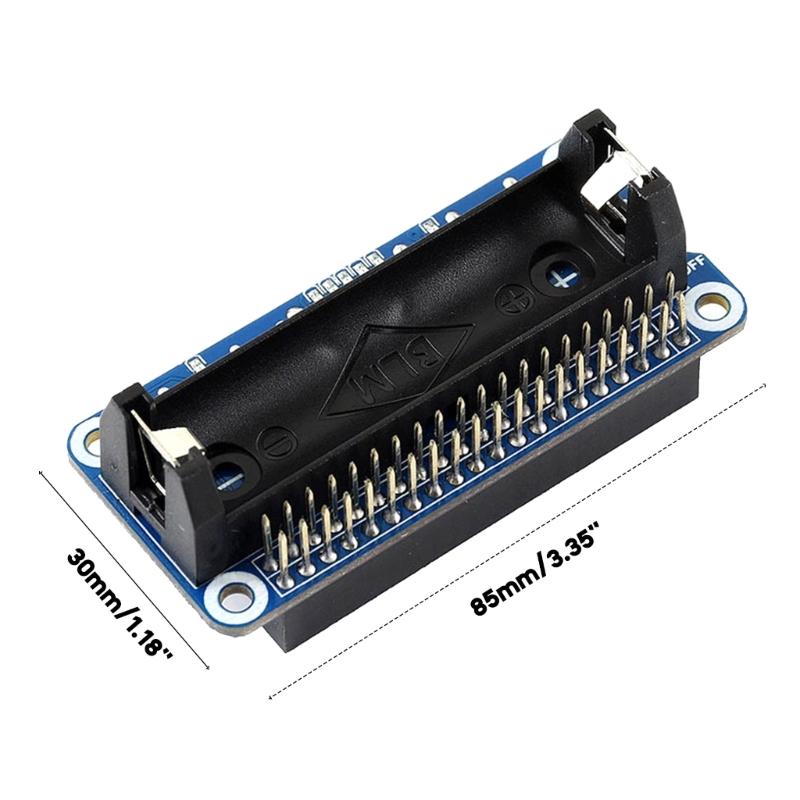 For RaspberryPi Li-ion Battery HAT Adapter Bi-Directional Quick Charge Supports SFCP 5V Output for RaspberryPi 4B/3B+