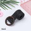 Round Wooden Buckle Dress Belt For Women Elastic Straw Belt Casual Braided Wide Strap Woven Girls PP Fashion Female Designer