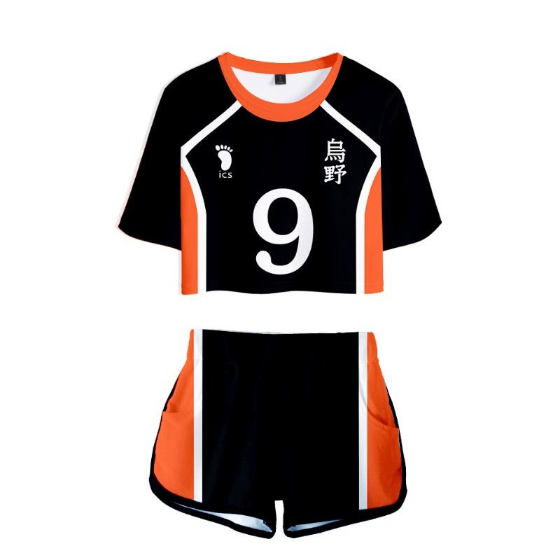 New Day Man Volleyball Less High School D Digital Printing Short Sleeve Shorts Cosplay Anime T-Shirt