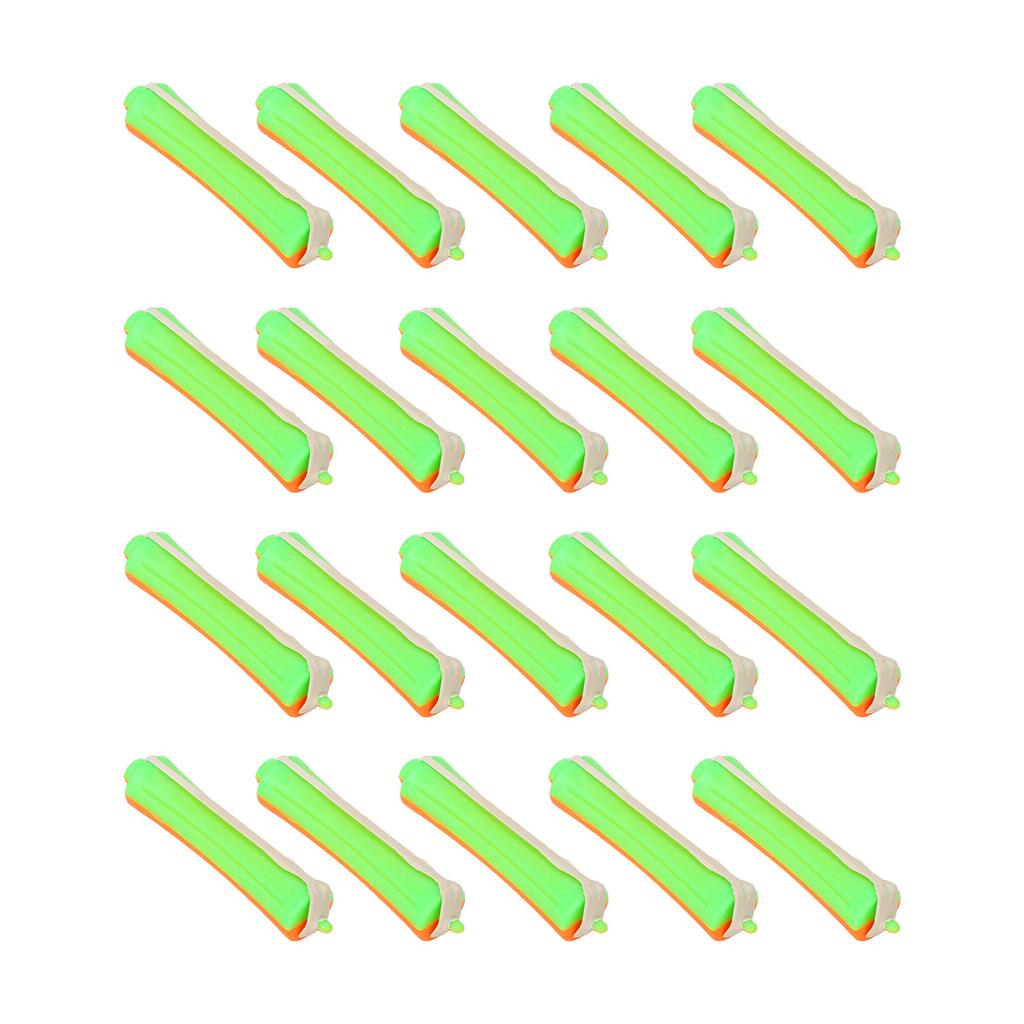 20pcs Hair Perm Rods Set Universal Thickened Nonslip DIY Orange Perm Rods for Beginner for Home