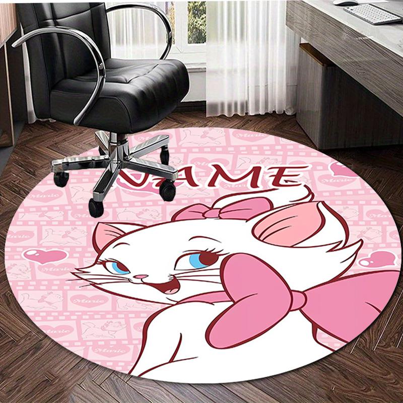 Personalized M-Marie Round Chair Office Rug - Perfect for Mat, Office Chair & More - Ideal Gift for Birthdays and Holidays