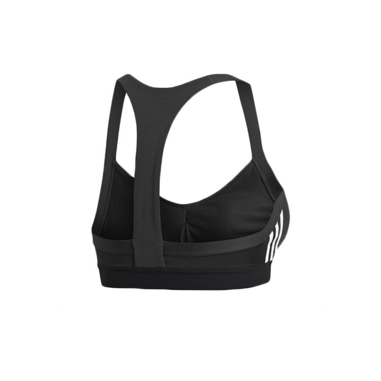 Adidas All Me 3-Stripes Sports Bra Women Black White DU1290