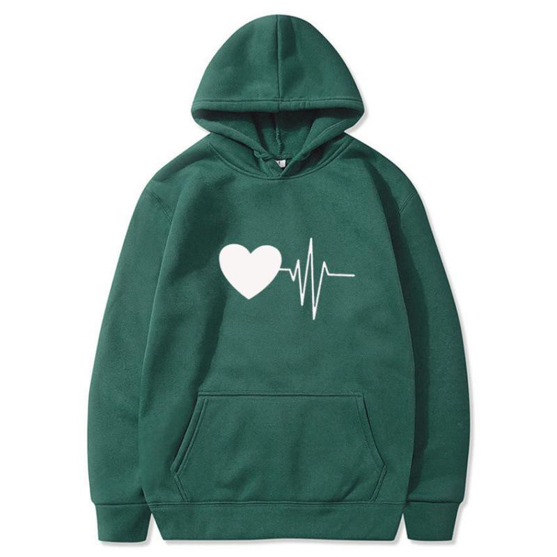 Unisex American Style Printed Hoodie - Casual Spring & Autumn Pullover Sweatshirt