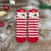 5Pairs Cartoon Elk Tube Socks Rabbit Elk Mid-Calf Socks Christmas Stockings  Lady/Girls/Women