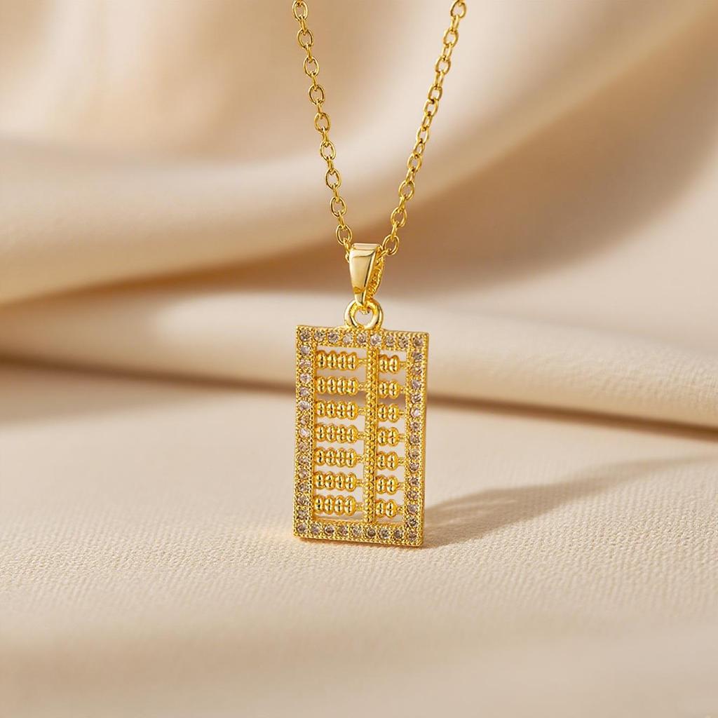 Elegant Light Luxury Zircon Necklace for Women - Gold-Plated, Simple Clavicle Chain